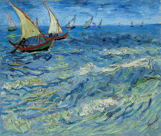 Van Gogh - la mer aux saites marie