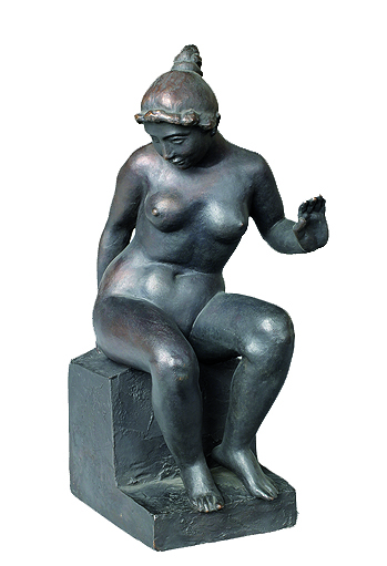 MAILLOL, leda femme assise